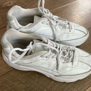 White Fila shoes